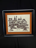 Limited Edition "Ink on Marble etching of Kansas City"