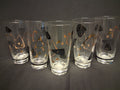 Vintage MCM highball glasses  "Atomic Age"